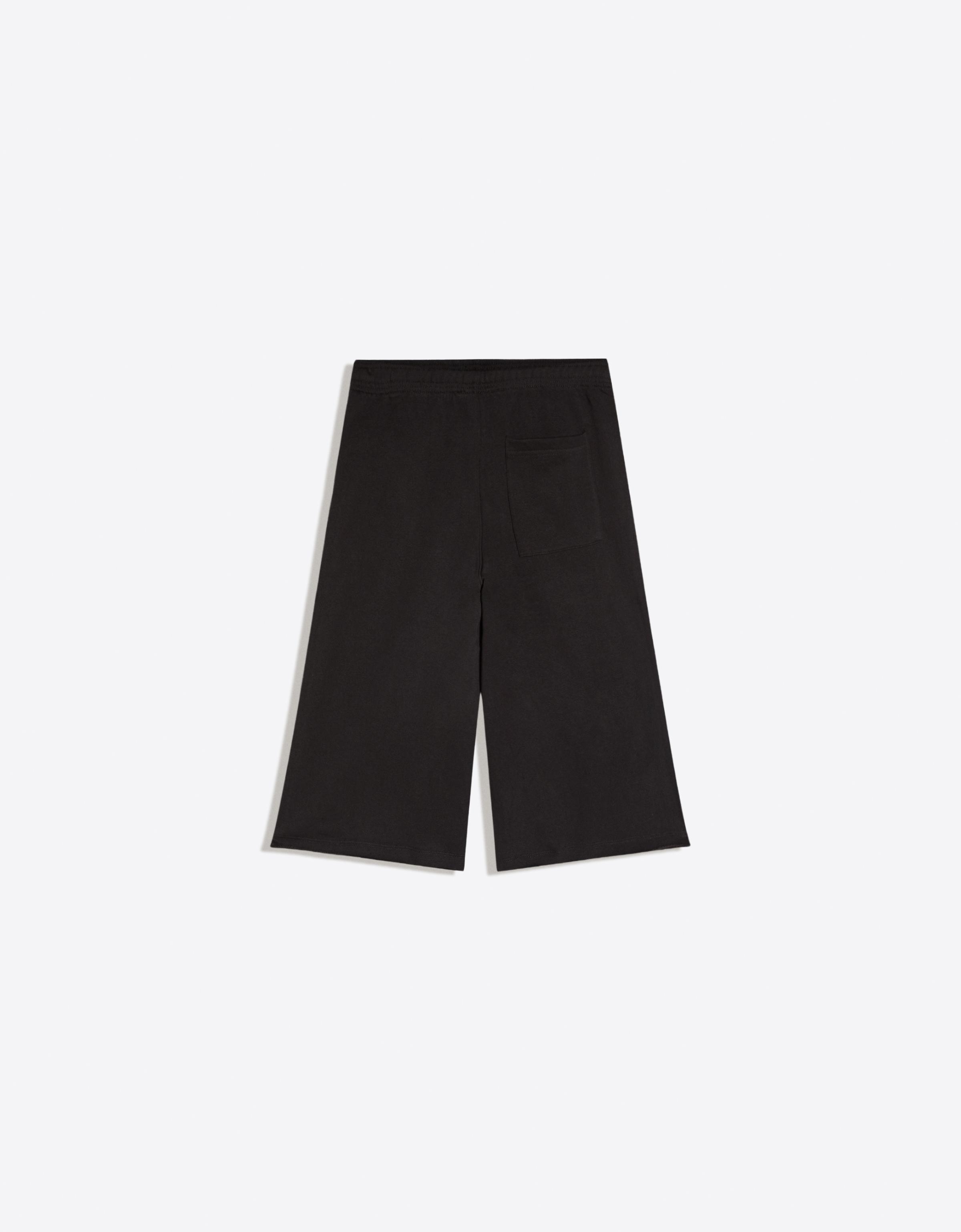 Long jersey Bermuda shorts — Black