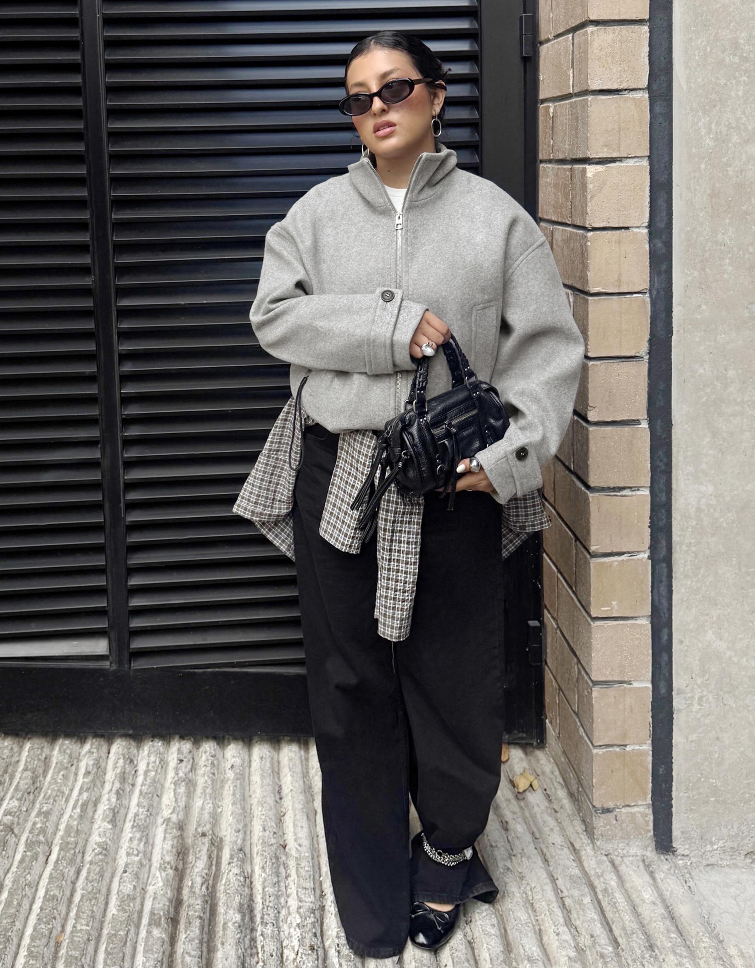 Soft touch jacket — Grey