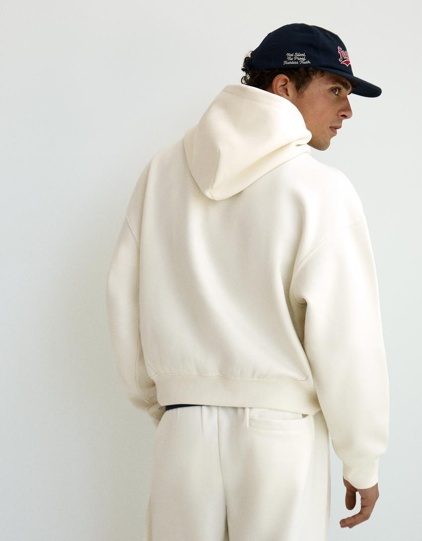 Hoodie mit Kapuze-Weiss