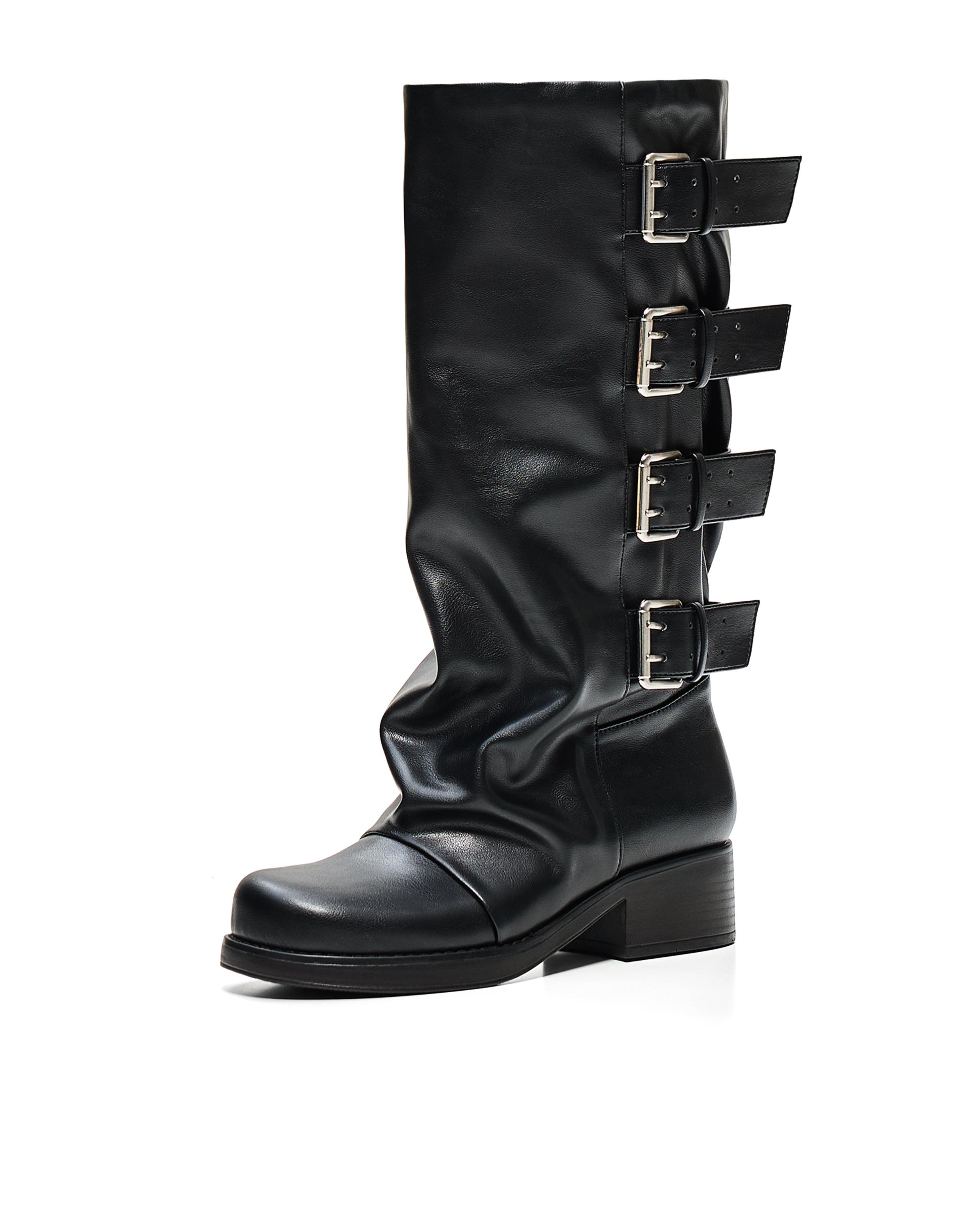 Biker boots — BLACK (alternate view)
