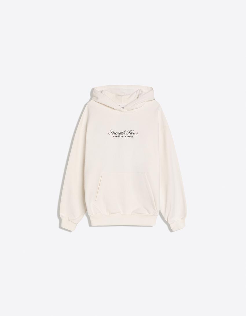 Hoodie gambar Disney-Putih semu