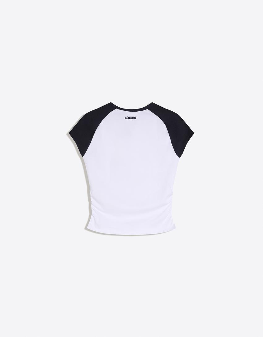Moomin short sleeve print T-shirt-Off white