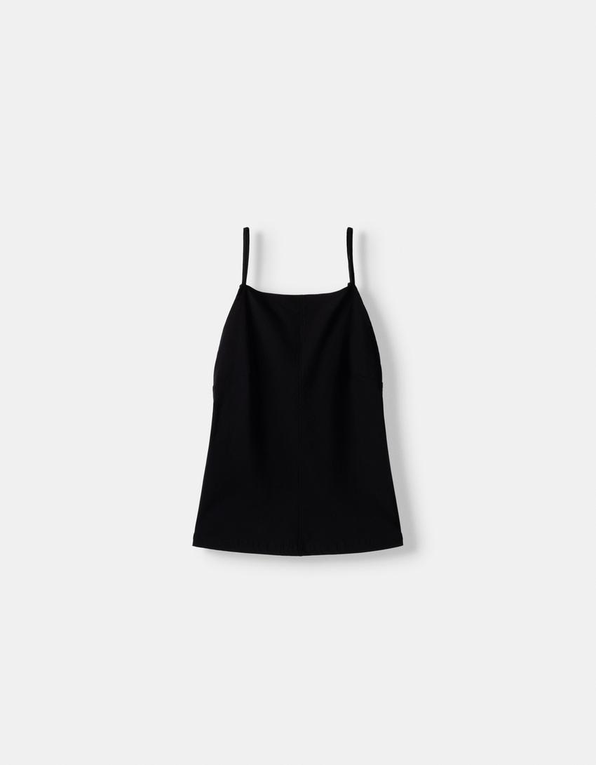 توب بفتحة خلفية-أسود-4