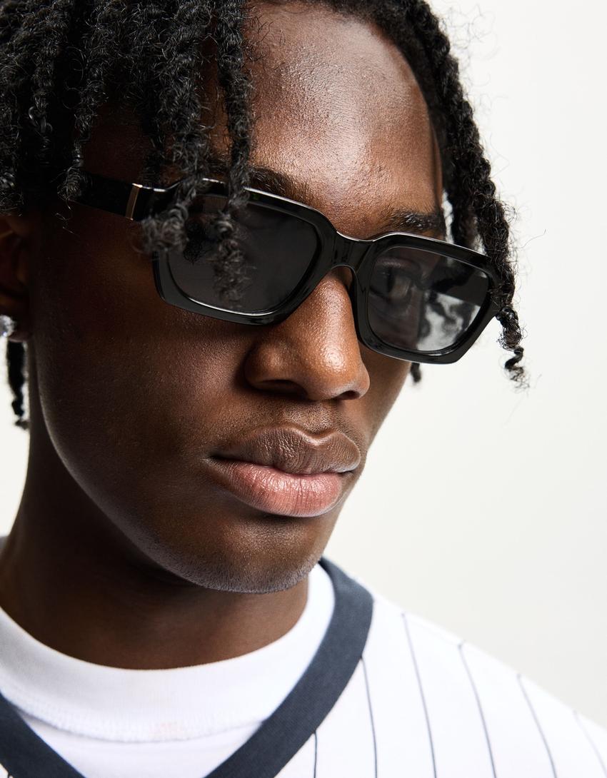 De Soleil Lunettes Bershka Lunettes De Soleil Bershka En Rouille