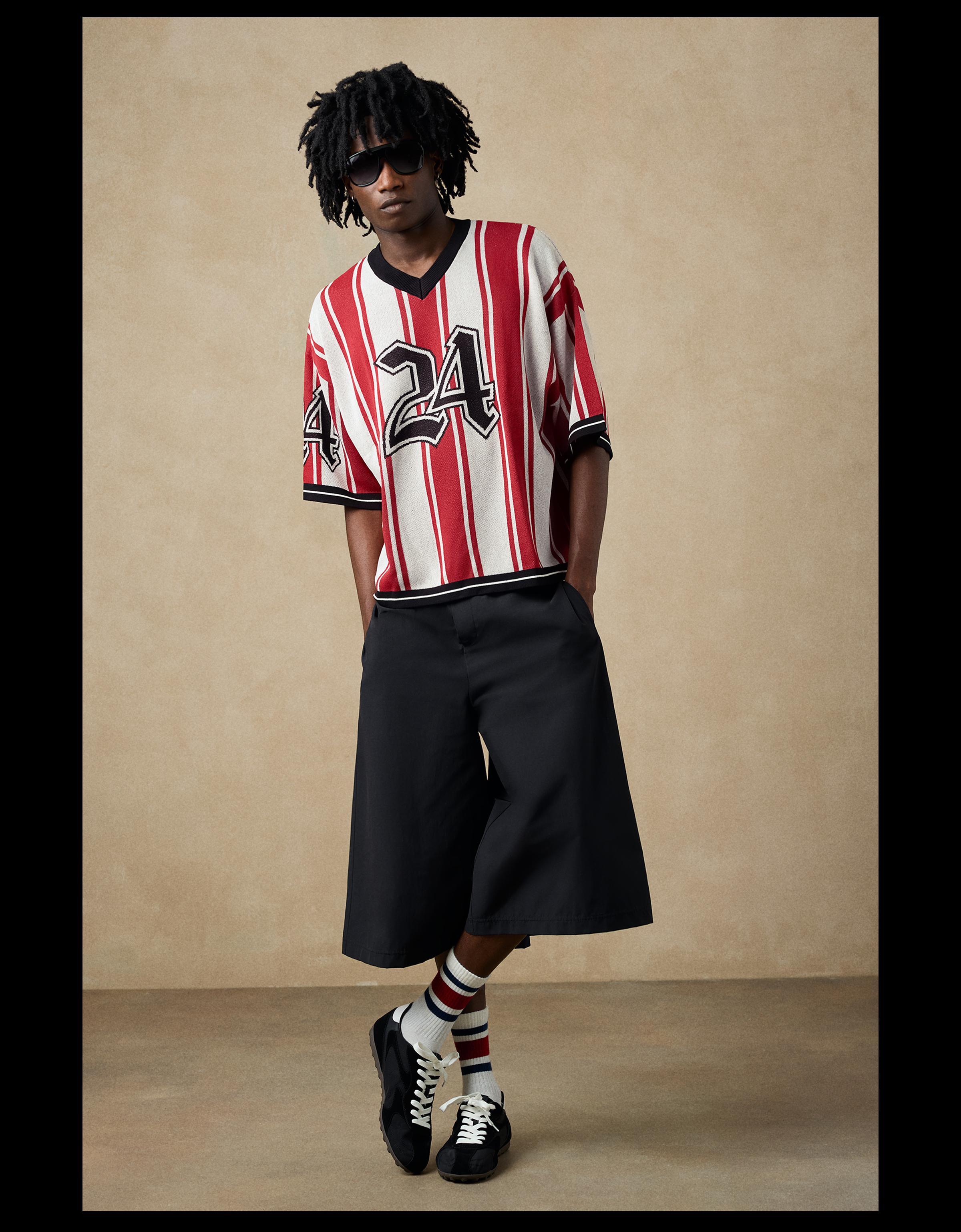 Short sleeve print T-shirt — Red