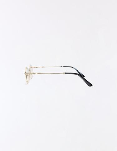 Metal frame sunglasses — Beige 3