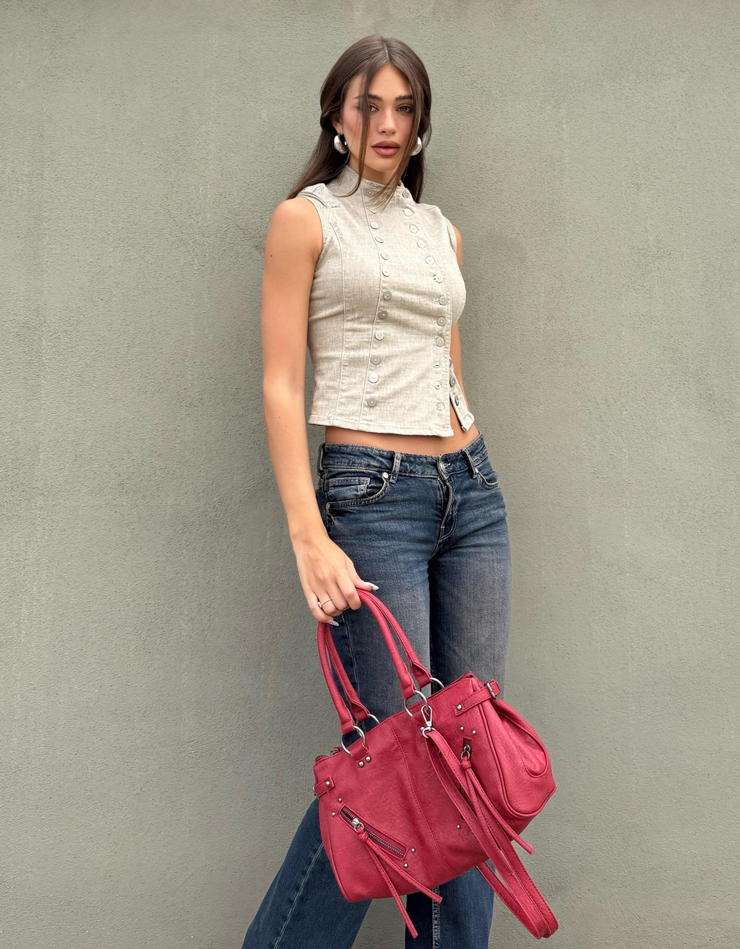 Low-rise boot-cut jeans — Blue
