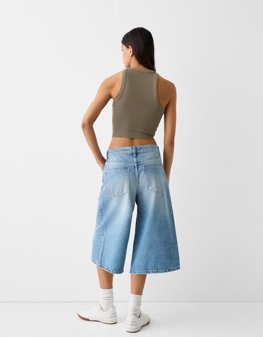 Top sans manches bord-côte-Kaki-1