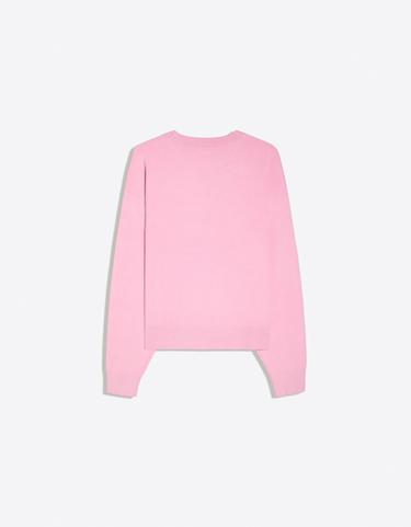 Printed round neck jumper — Pink 6
