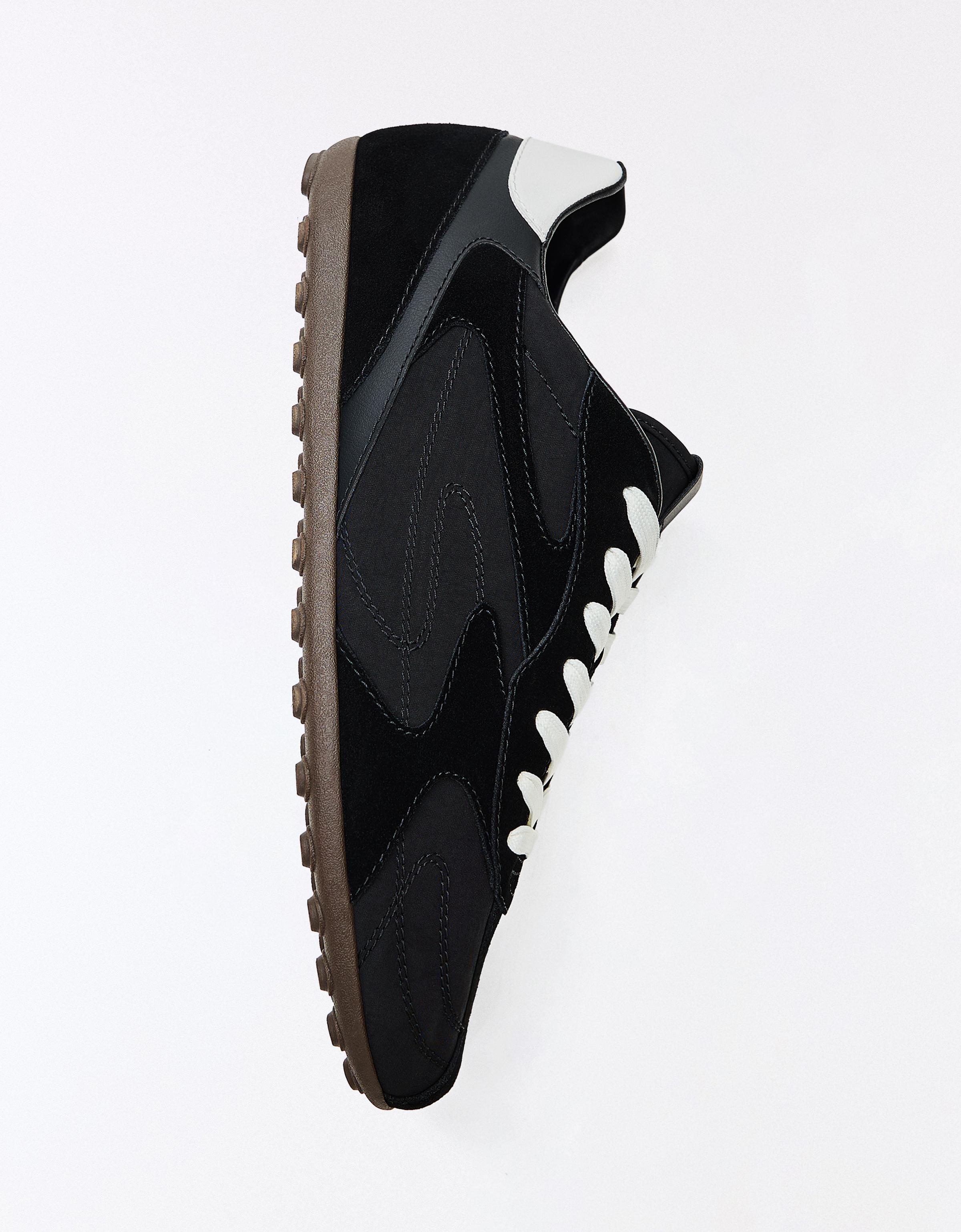 SLIM RETRO TRAINERS — BLACK