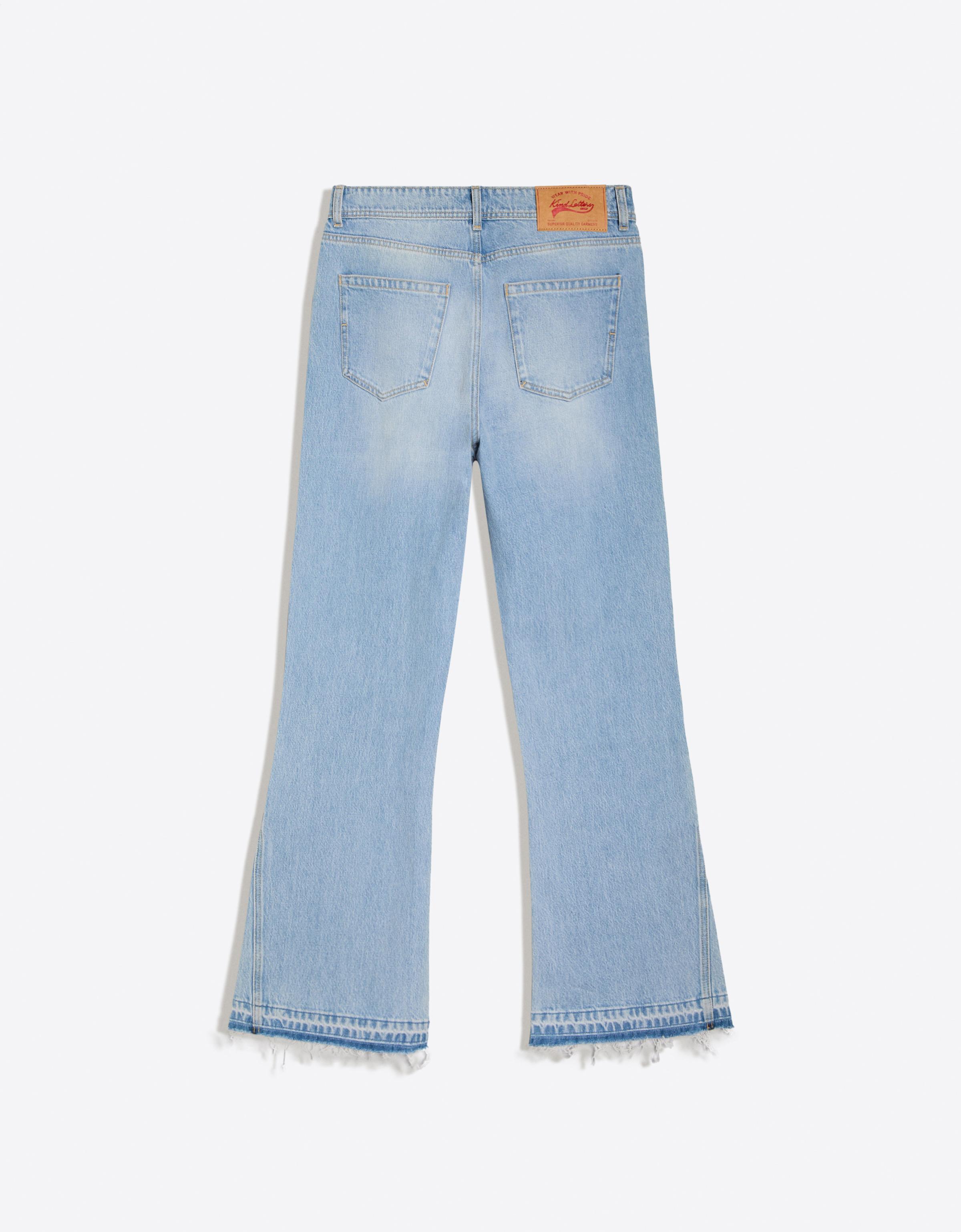 Straight flared jeans — Light blue