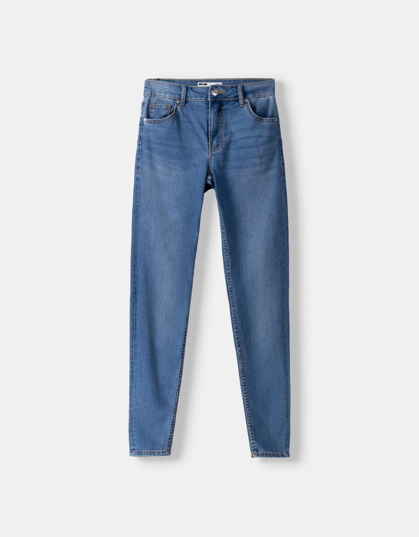 Jean skinny push up-Bleu lavé-4