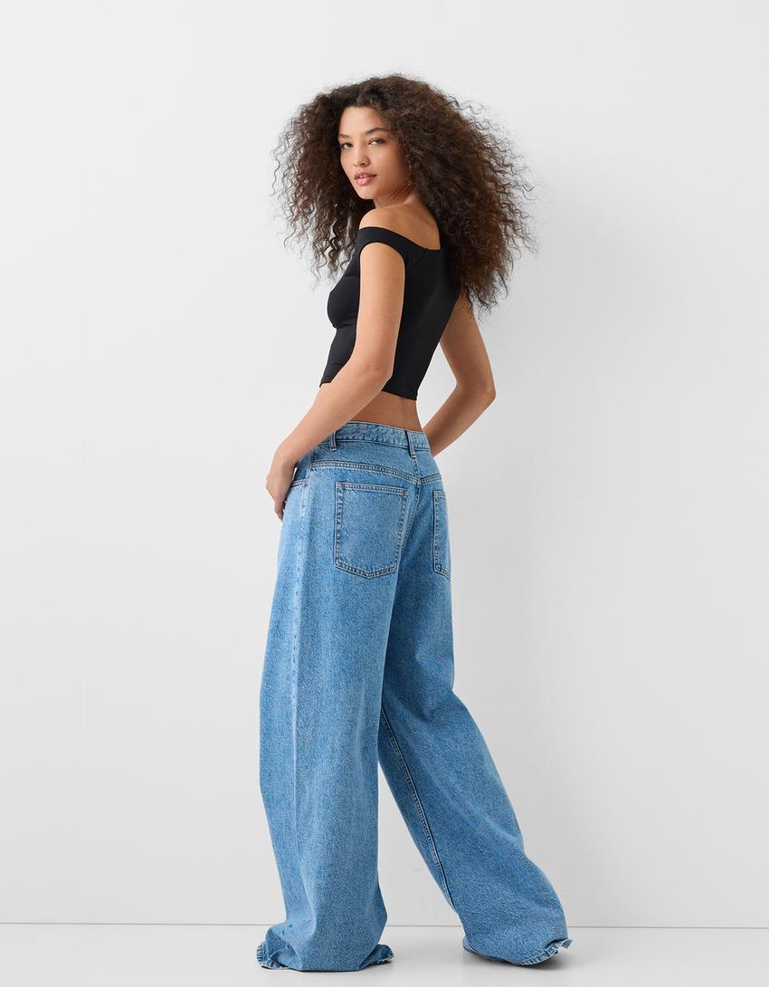 تيشرت غير متماثل بدون أكمام-أسود-1