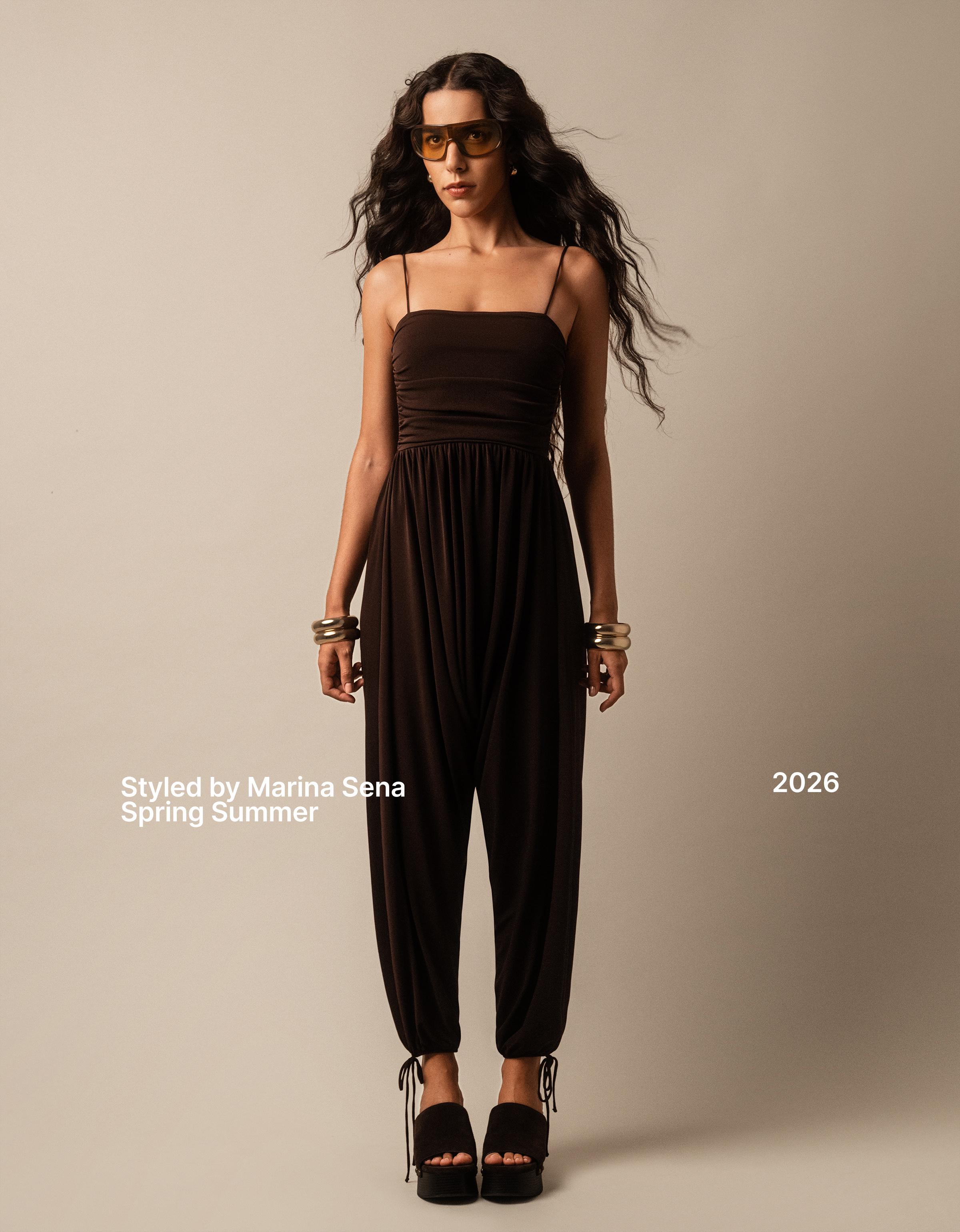 Askılı şalvar tulum - Görsel 17