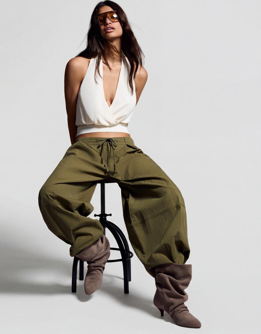 Top halter cruzado-Cru