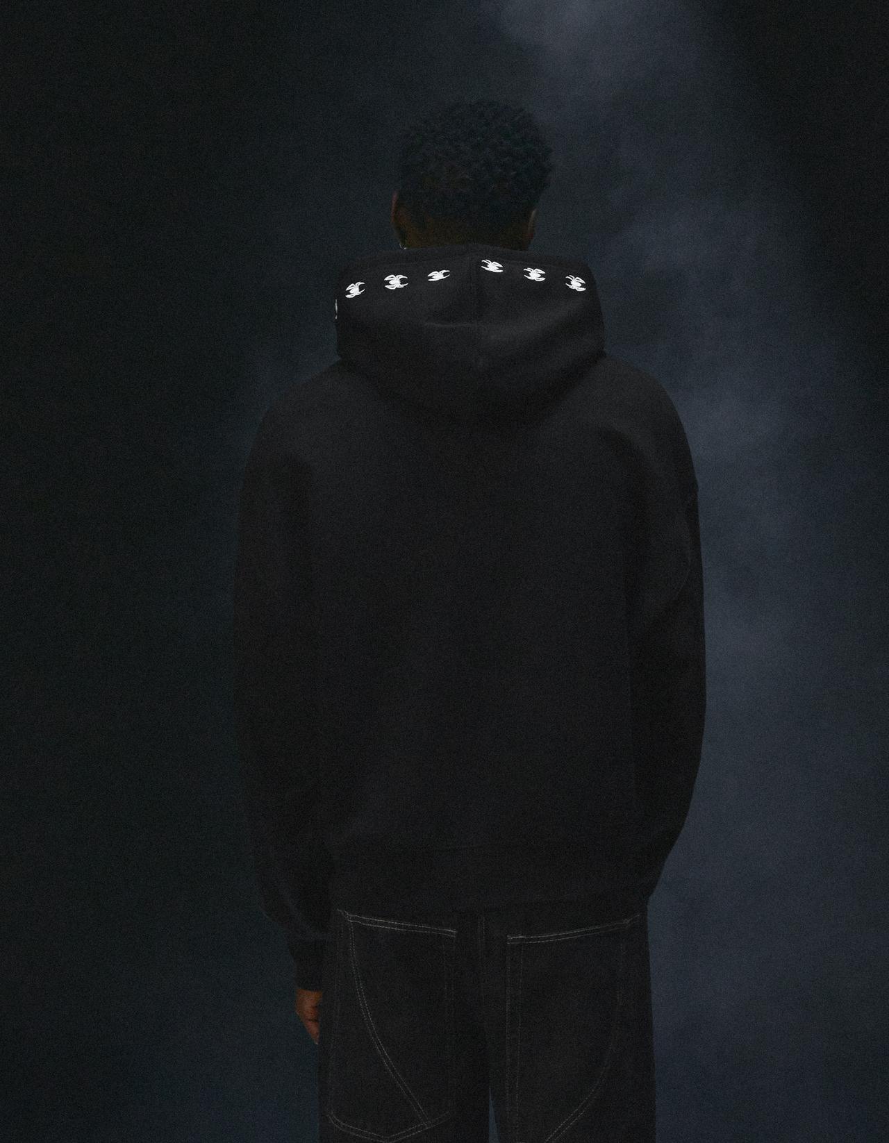 SPIDER-MAN hood sweatshirt — Black