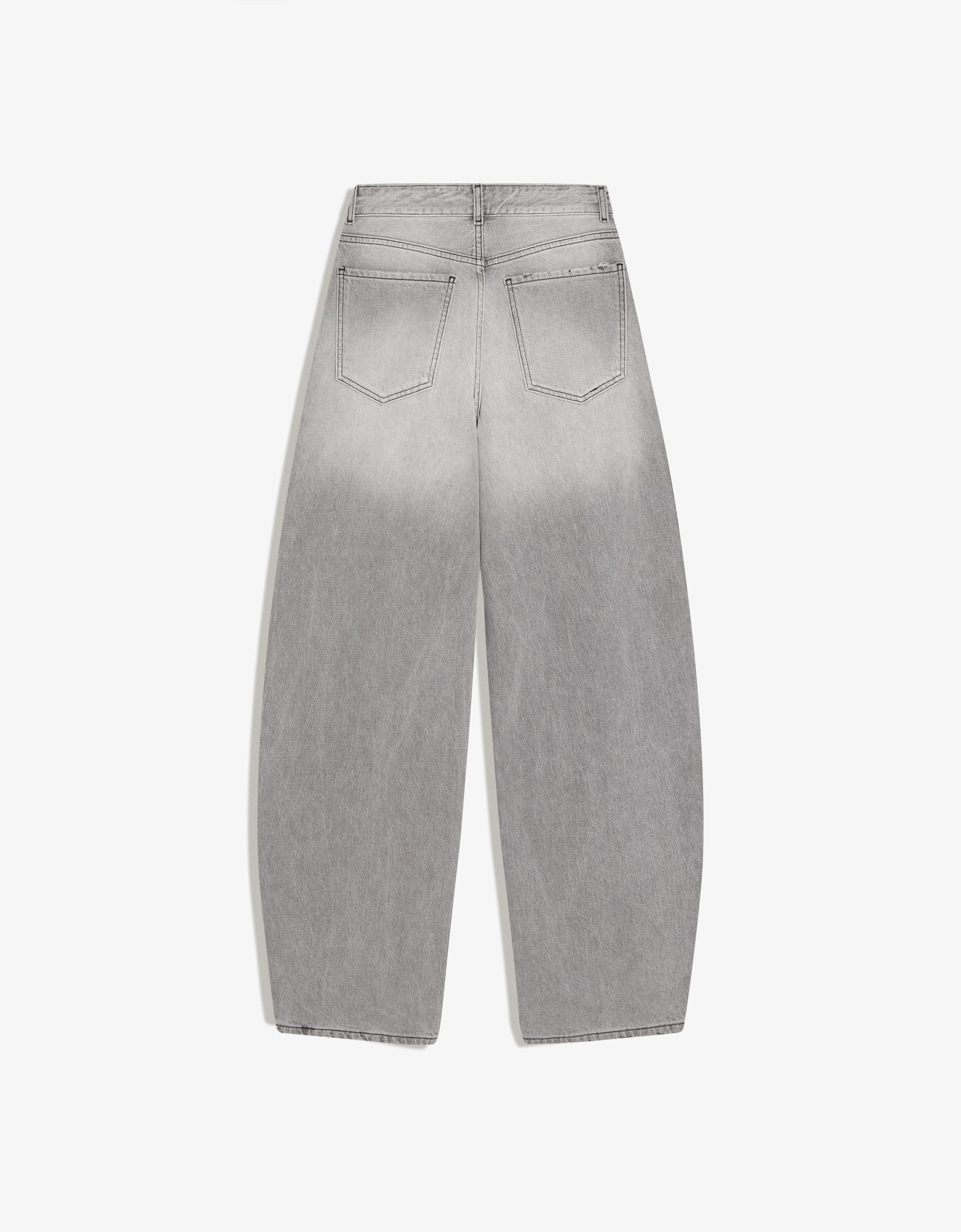 High-waist barrel-leg jeans