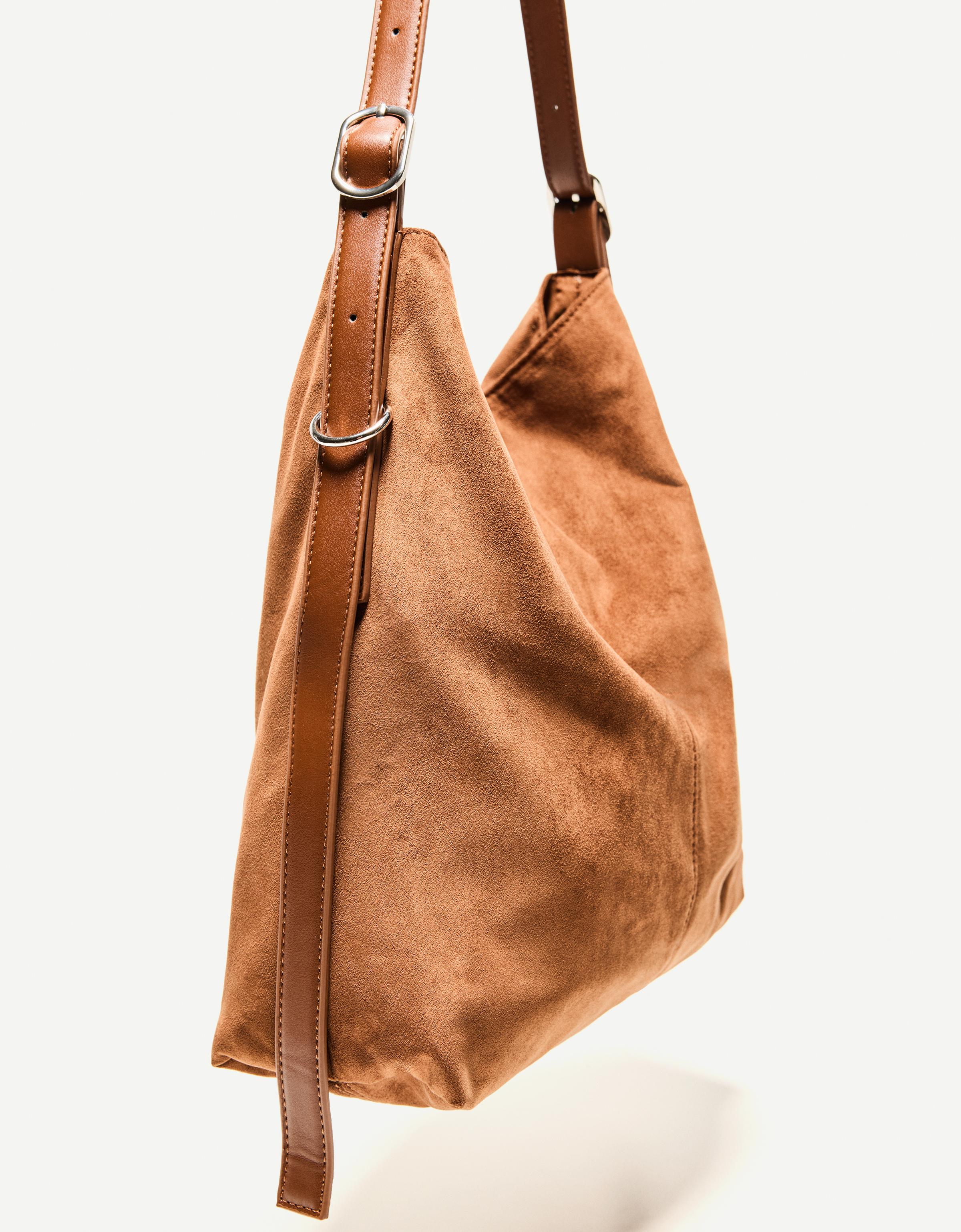 Faux suede bag - Women | Bershka