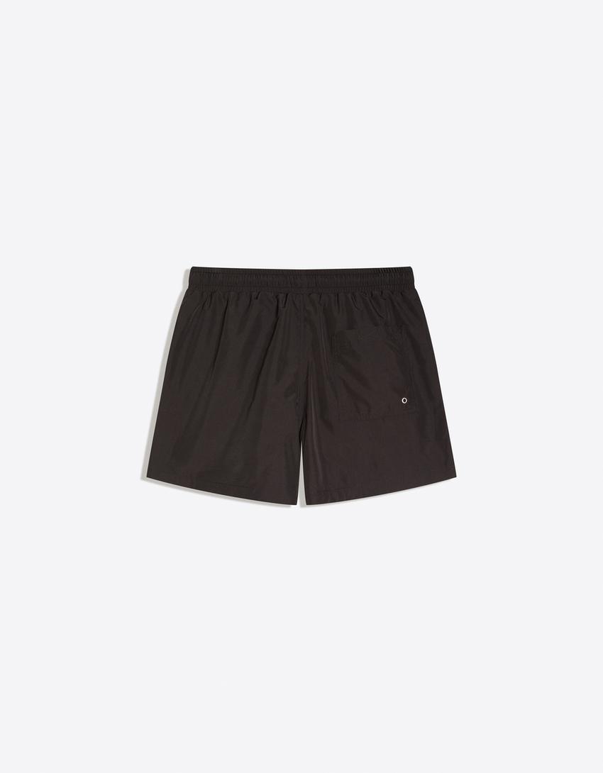 Basic Badeshorts-Schwarz