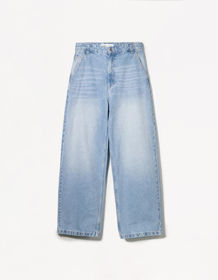 Jean skater-Bleu lavé-4