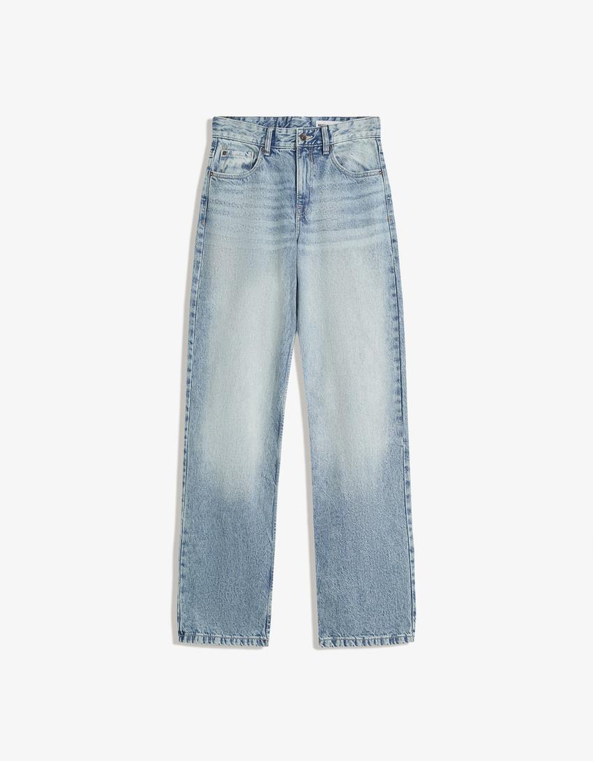 Jeans med boyfriend-passform-Ljusblå-3
