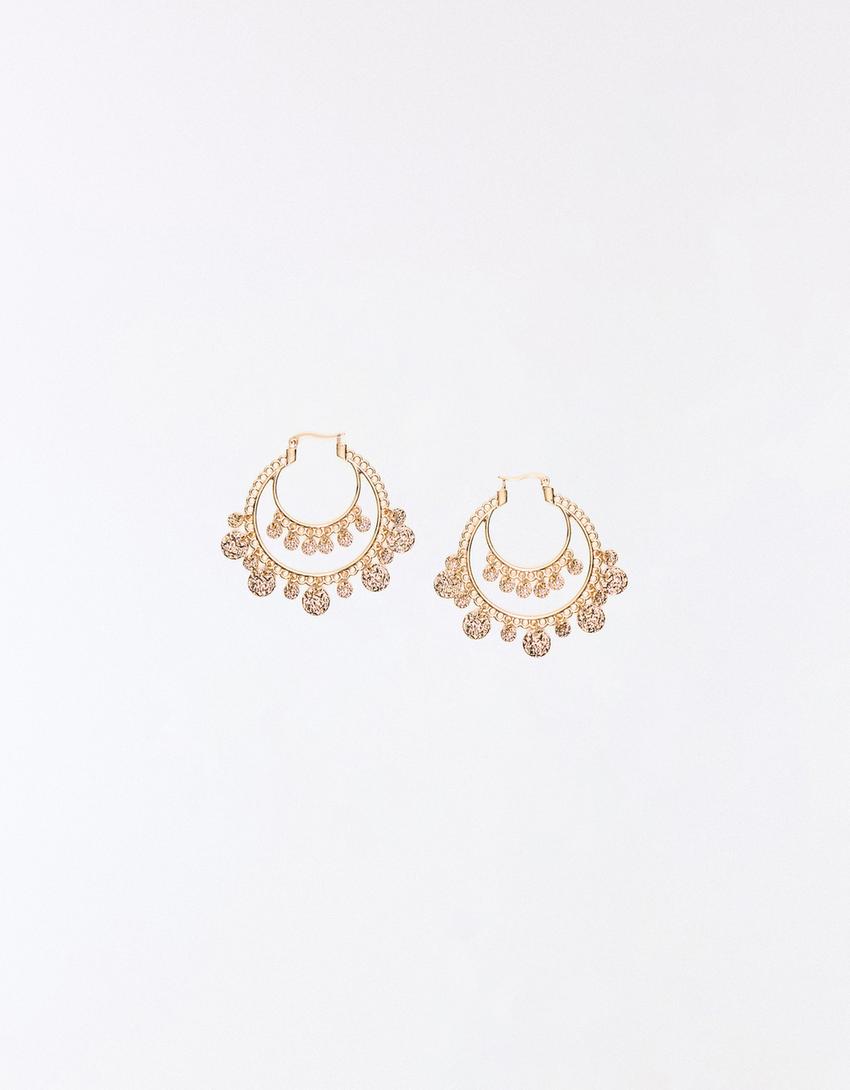 Pendientes medallas-Oro