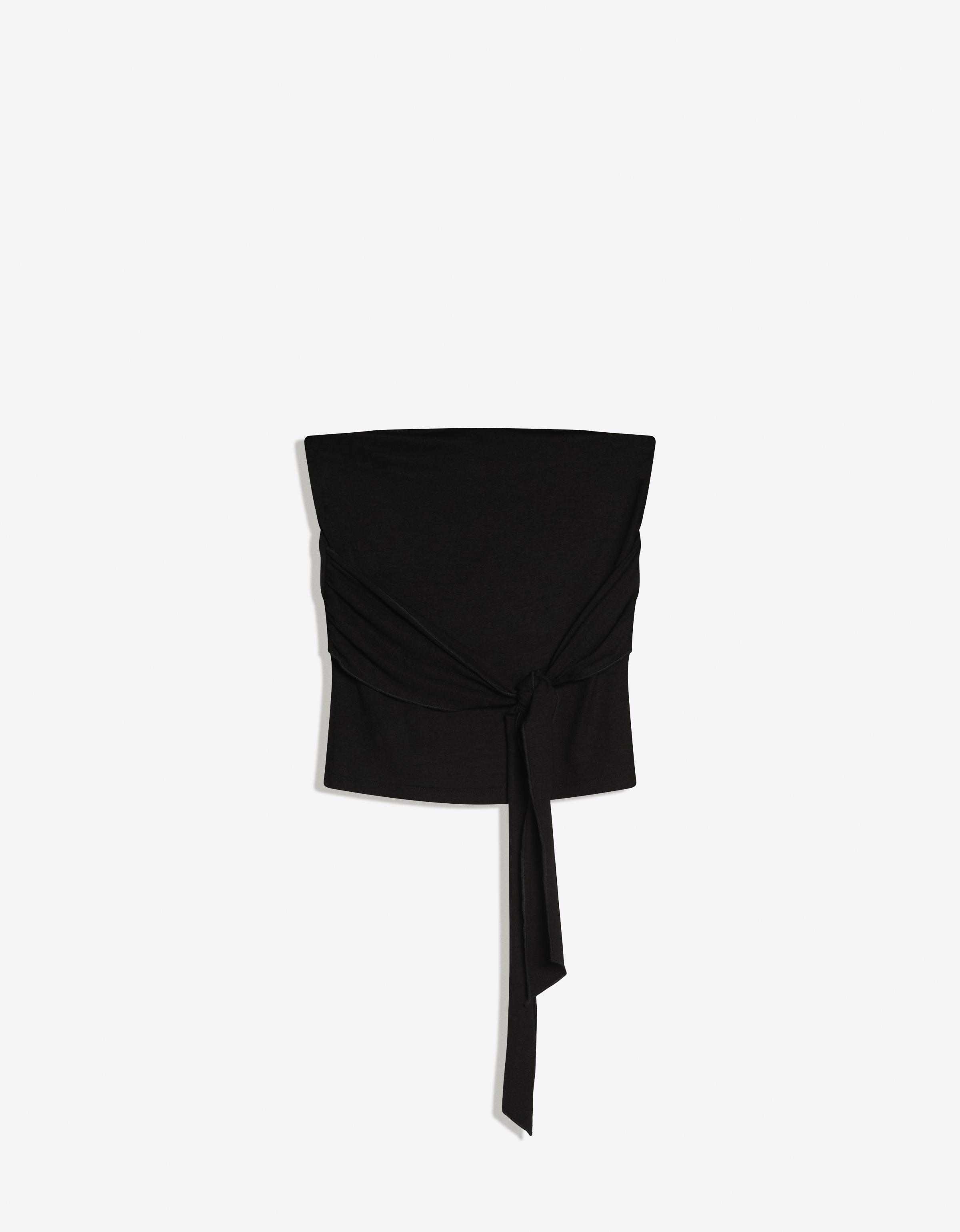 Fiyonklu bandeau top - Görsel 4