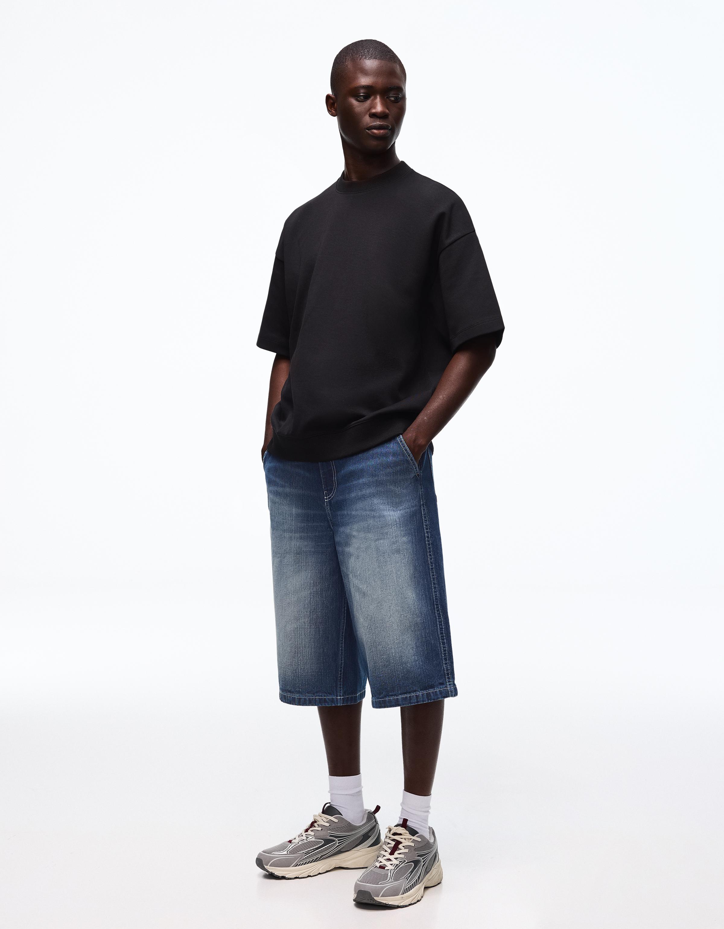 Skater denim bermuda - Görsel 91