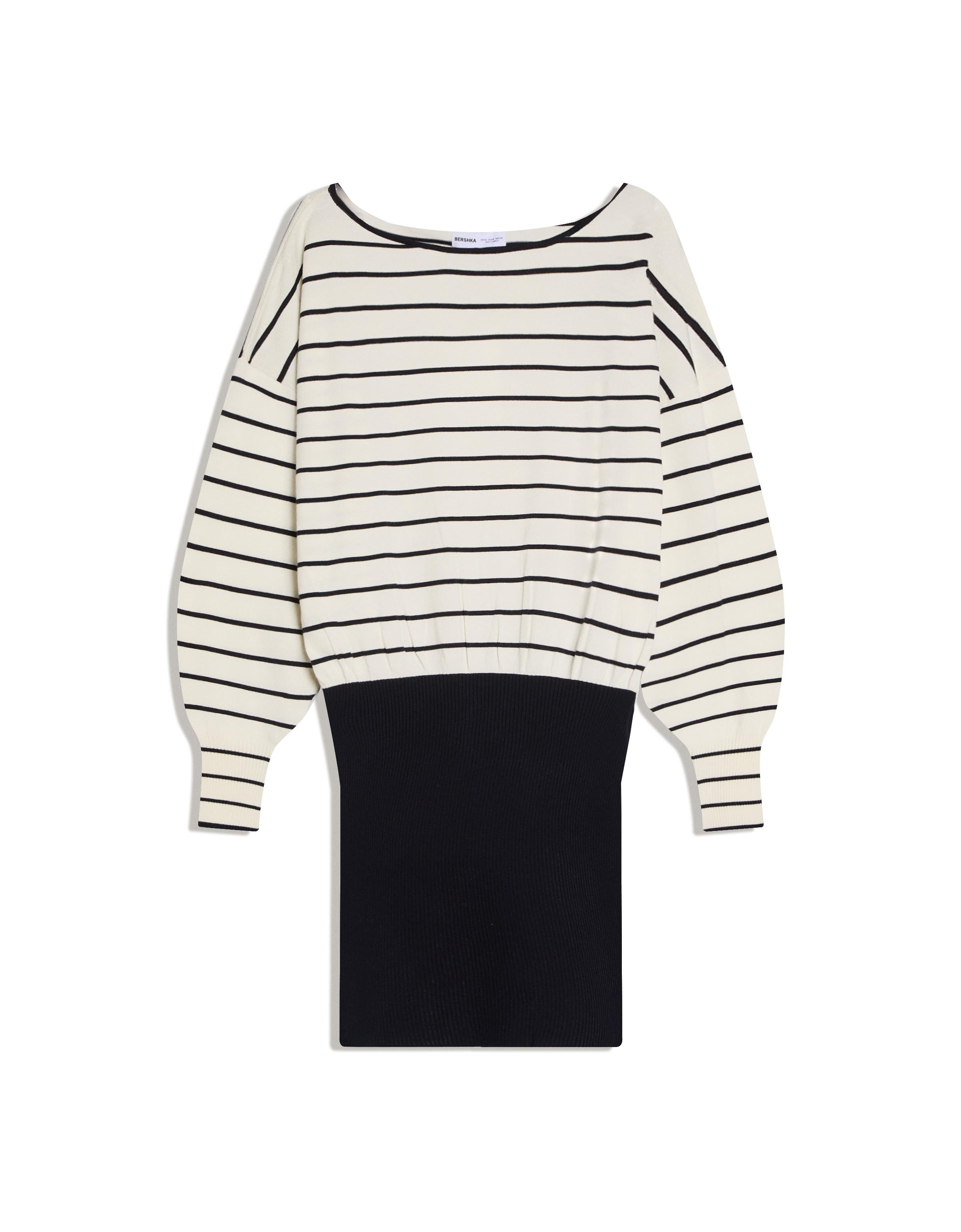 Fitilli asimetrik mini elbise - Görsel 7