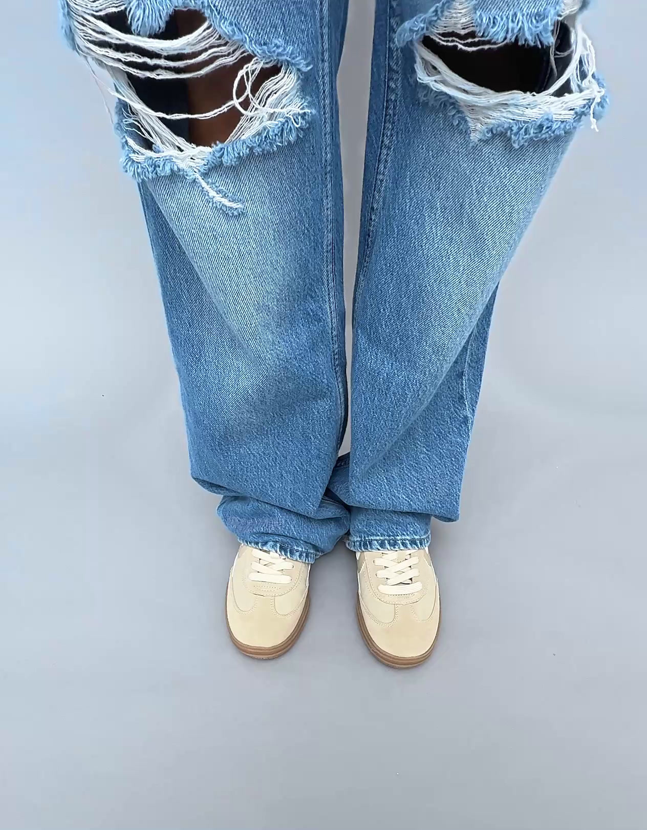 Yüksek bel geniş paça barrel fit jean - Görsel 72