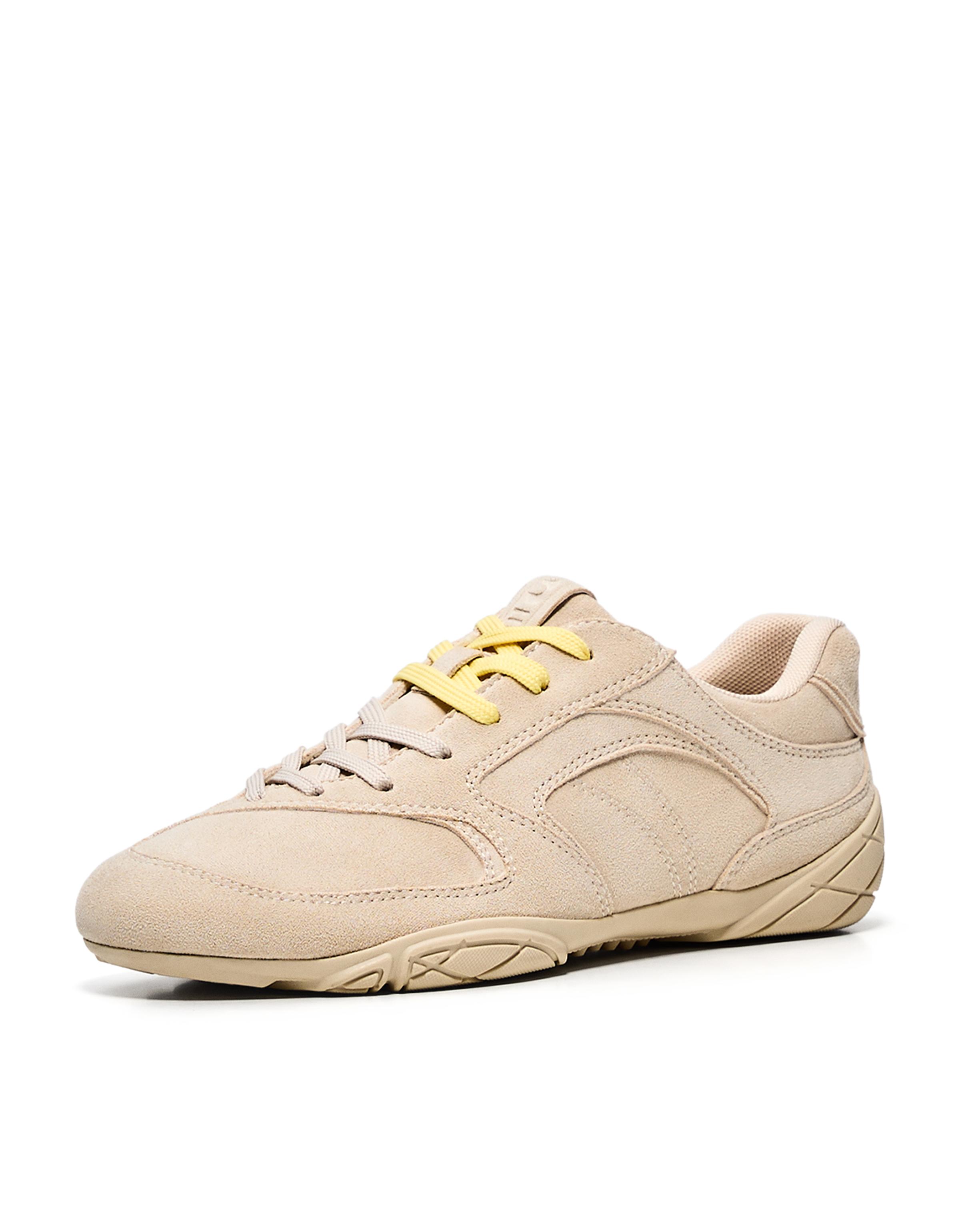 Flat sole trainers — SAND