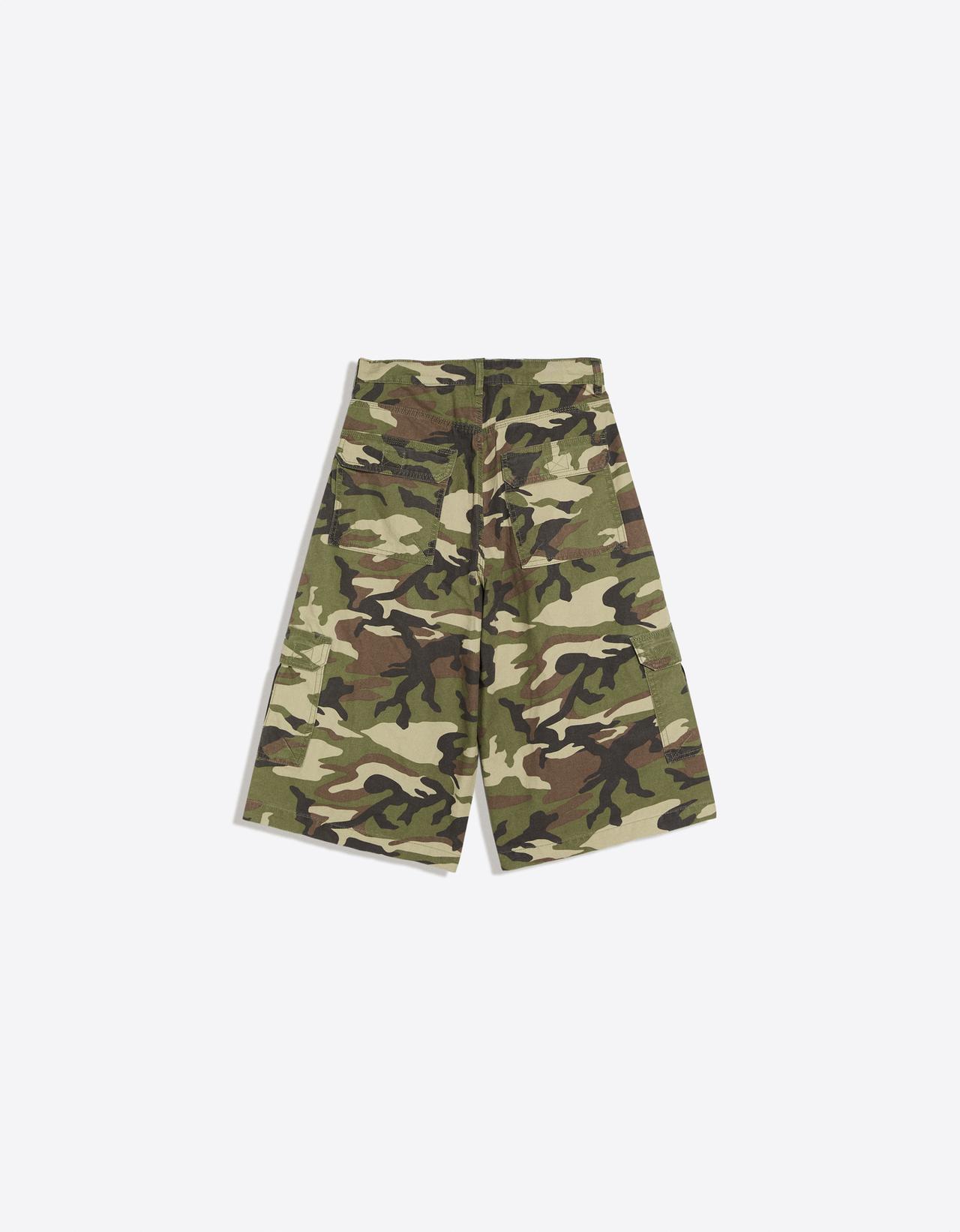 Barrel-leg jorts — Khaki