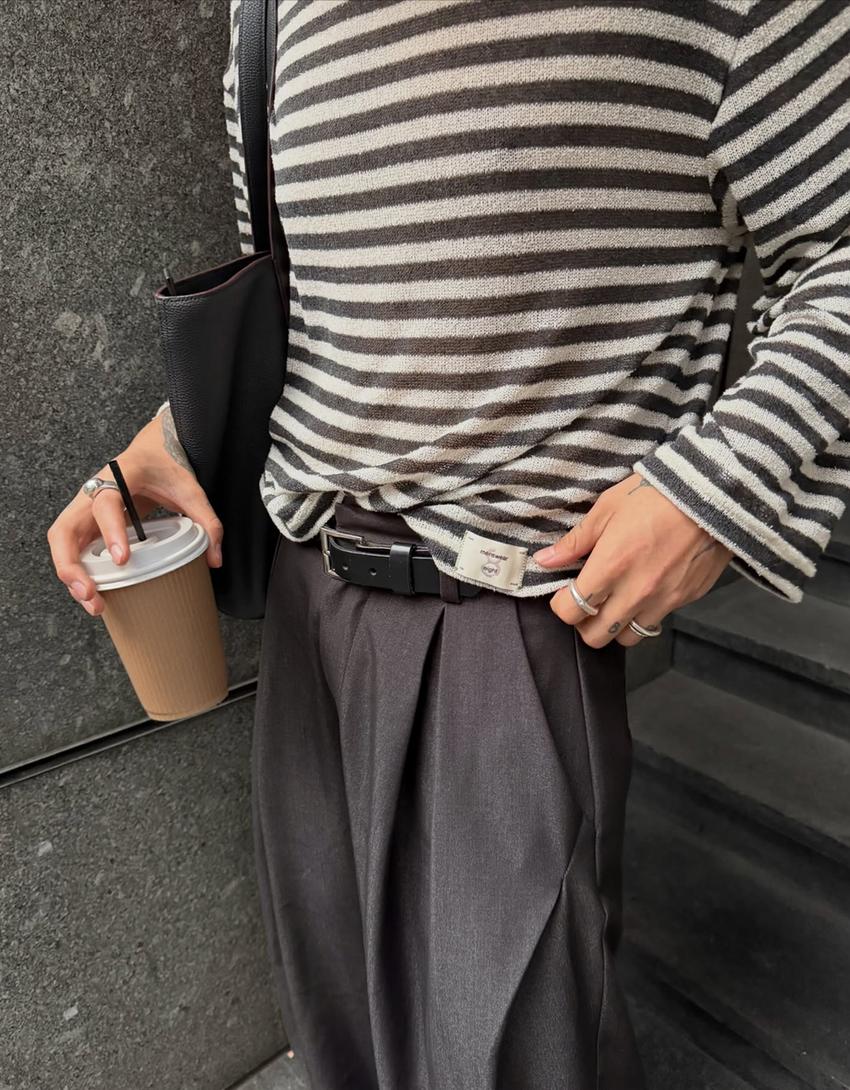 Pantalon super baggy-Gris oscuro