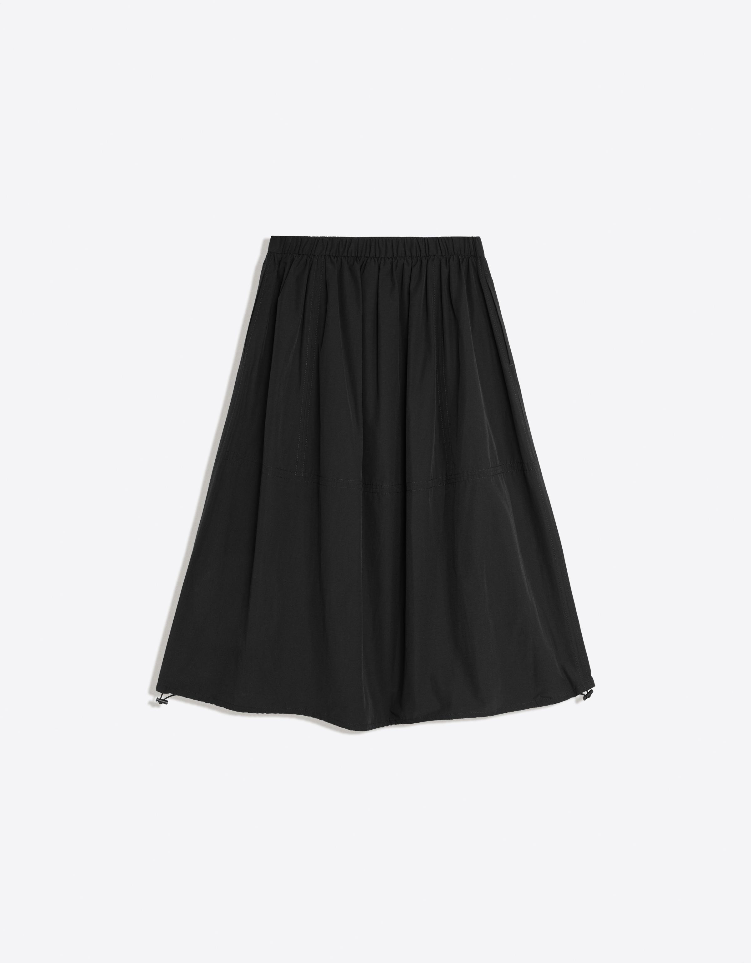 Parachute midi skirt — Black
