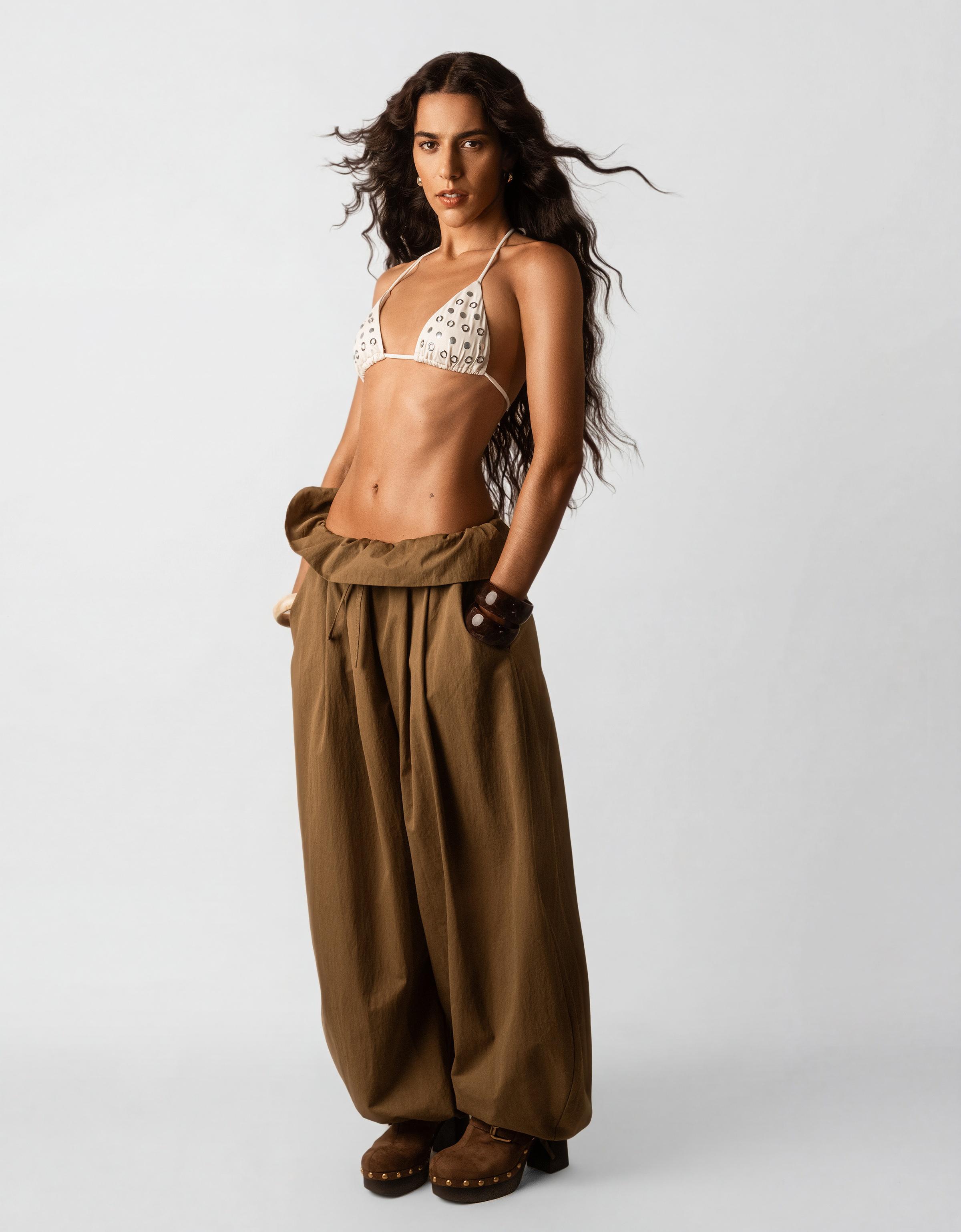 Kıvrık belli pantolon - Görsel 32