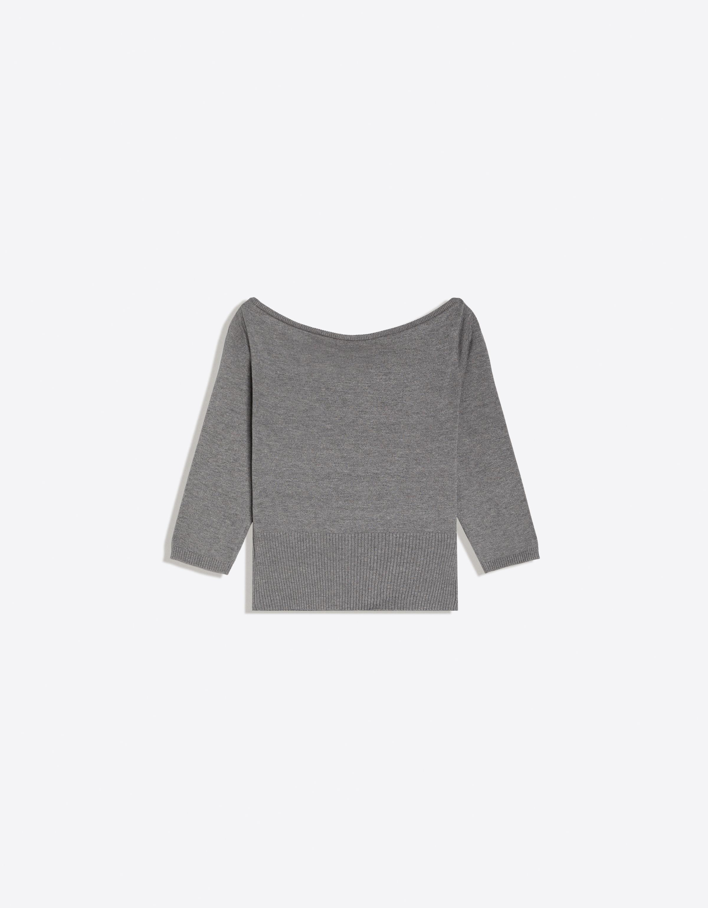 Boat neck jumper — Grey