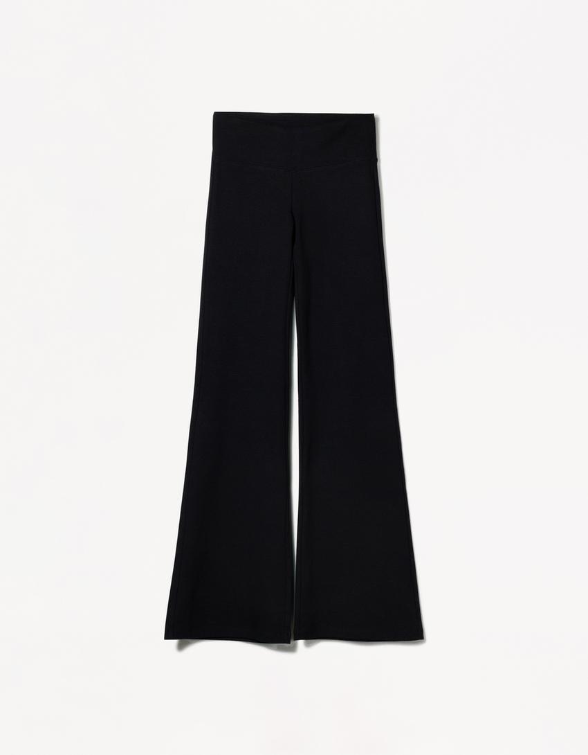 Pantalon flare-Noir