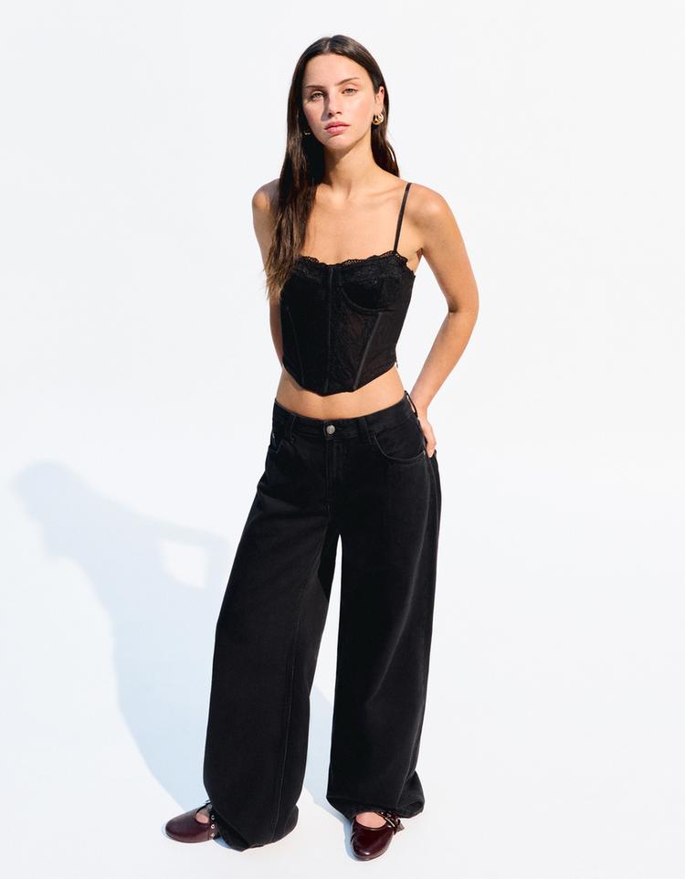 Dantelli korse top