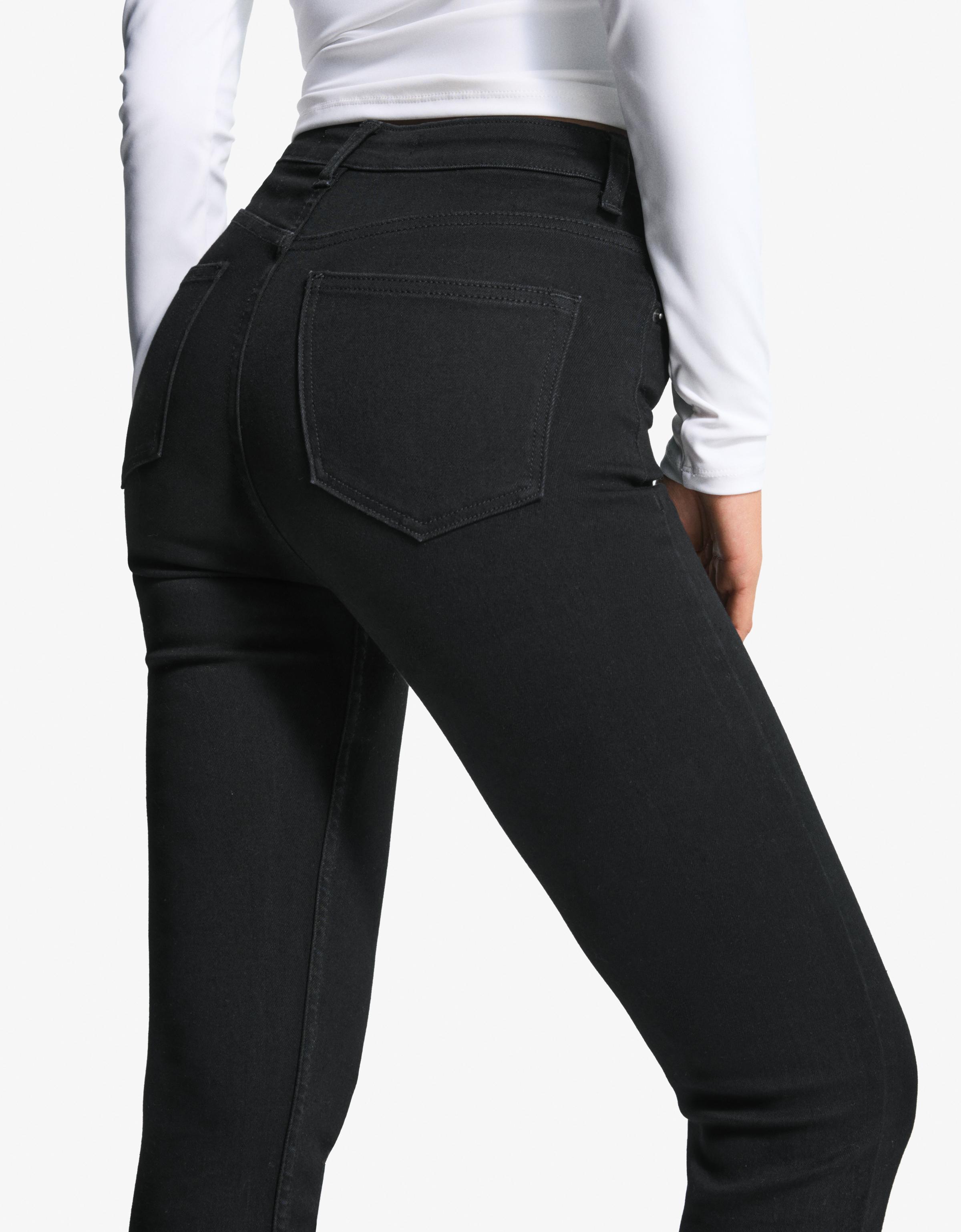 Super high-rise soft skinny jeans — Black