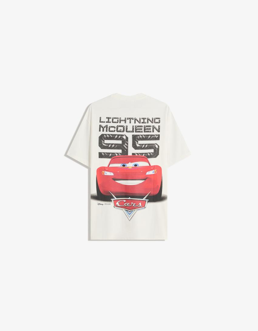Camiseta Cars manga corta-Blanco
