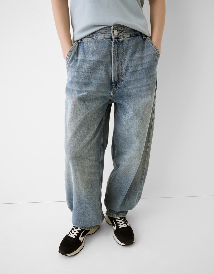 Texans skater fit d’efecte rentat-Blau rentat-3