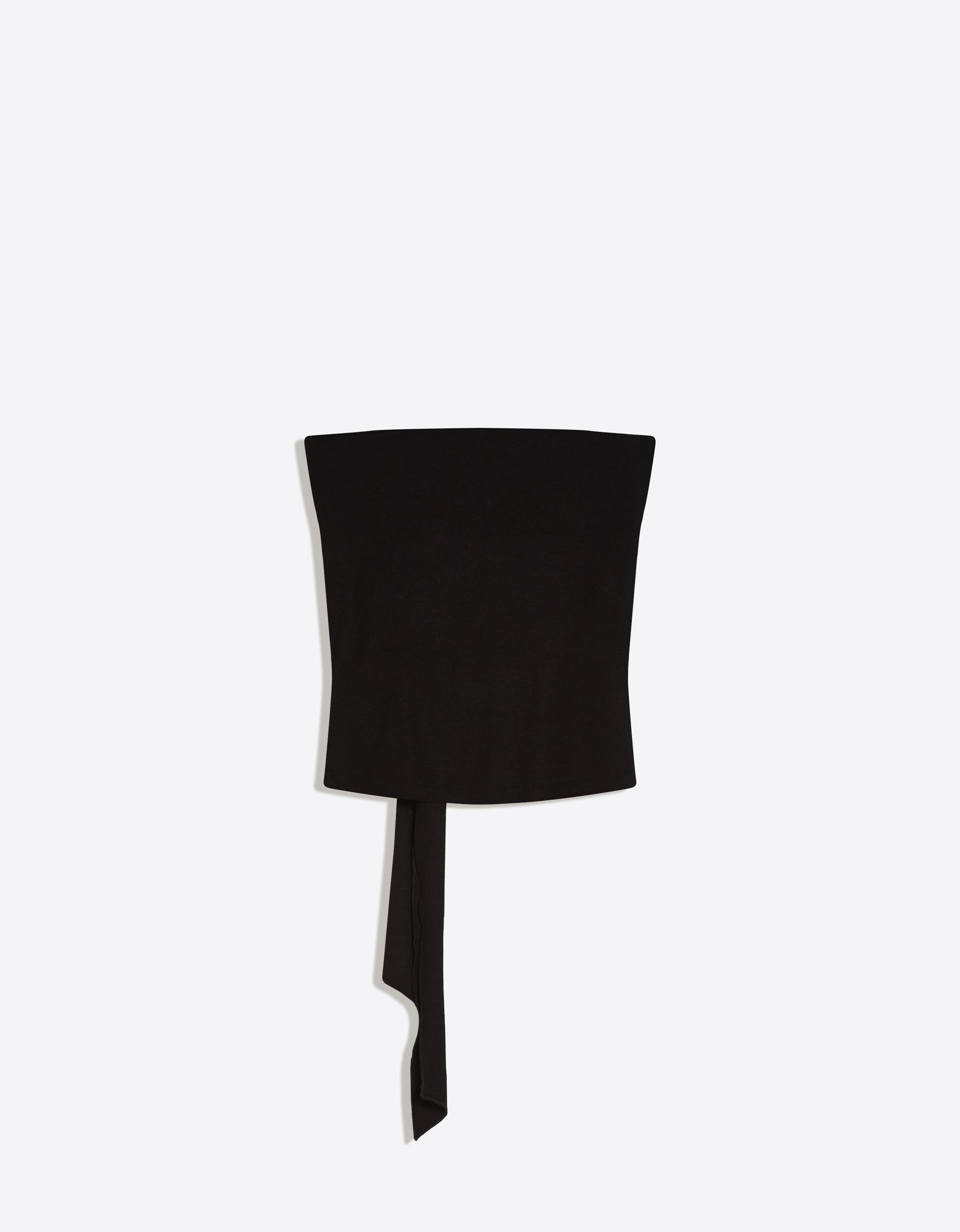 Fiyonklu bandeau top - Görsel 6