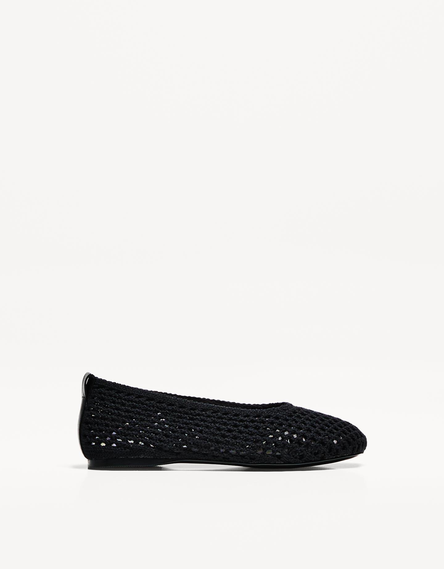 Bershka Ballerine Intrecciate Donna 39 Nero