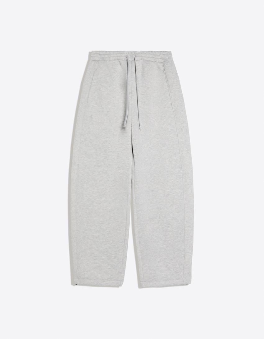 Pantalón balloon técnico-Gris