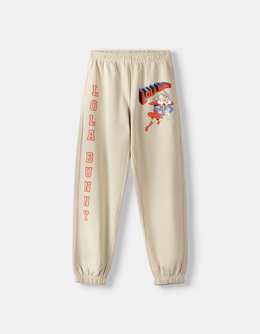 Pantalon molleton imprimé Lola Bunny-Beige-4