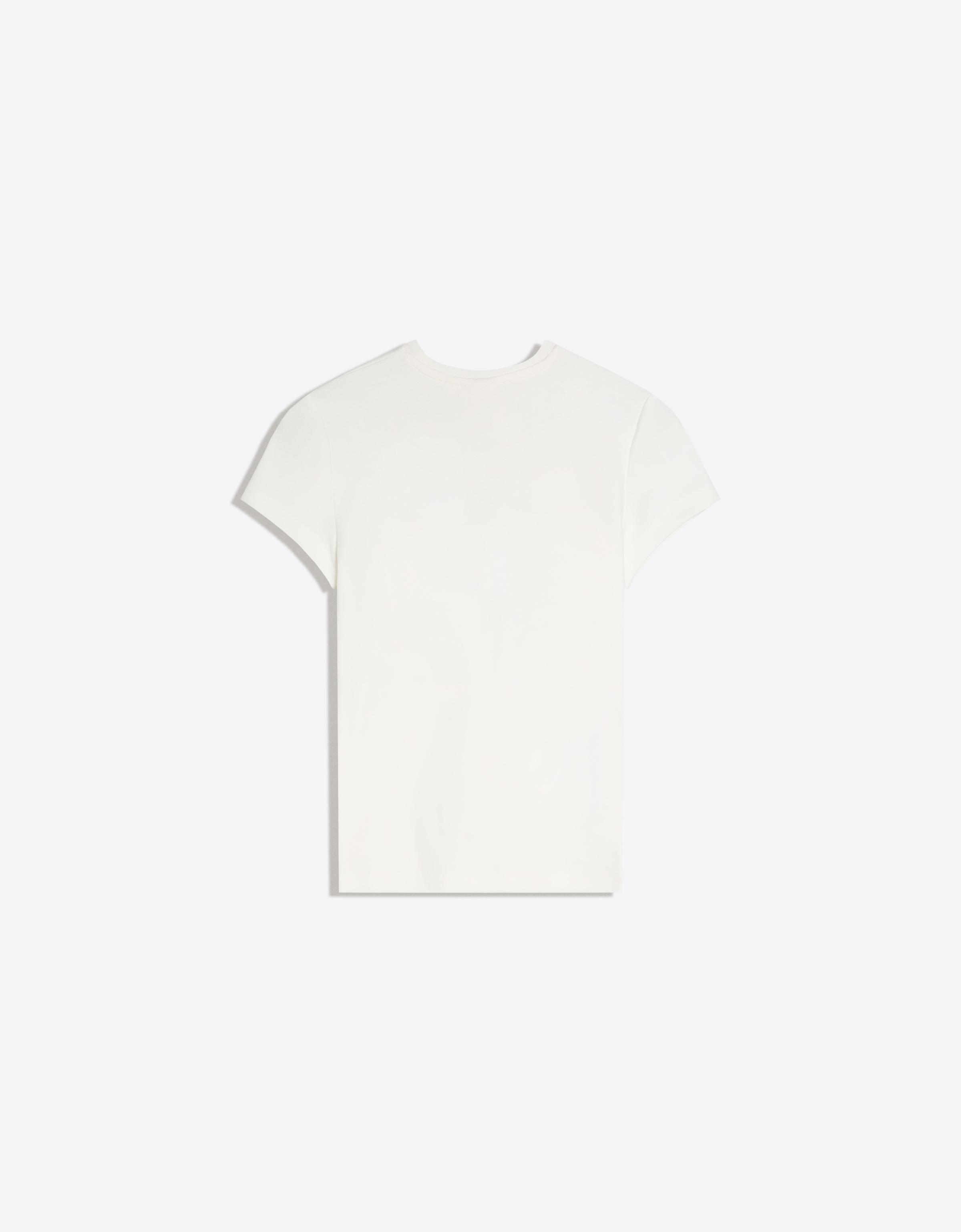 Fitted printed T-shirt — Off white
