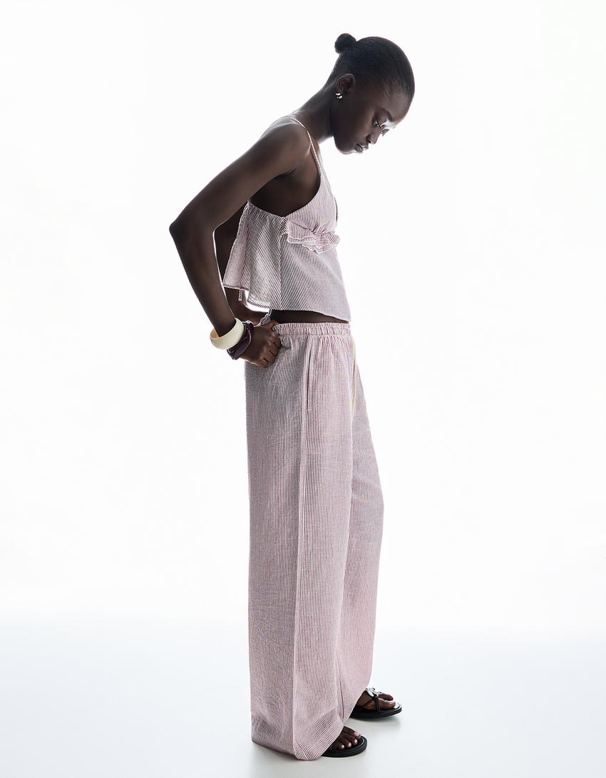Rustic trousers-Burgundy-2