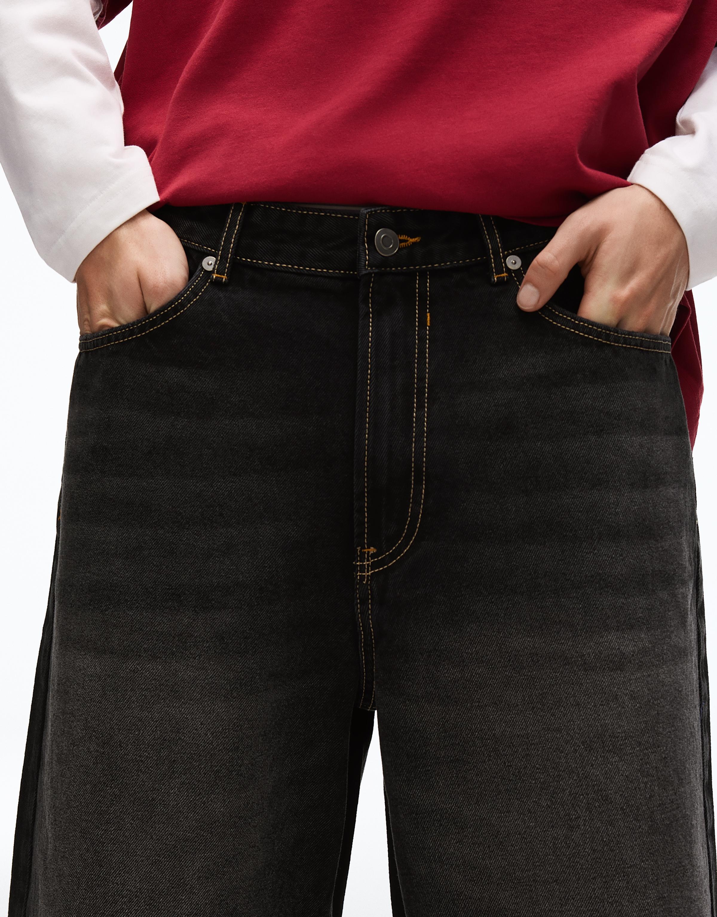 Baggy fit denim bermuda - Görsel 141