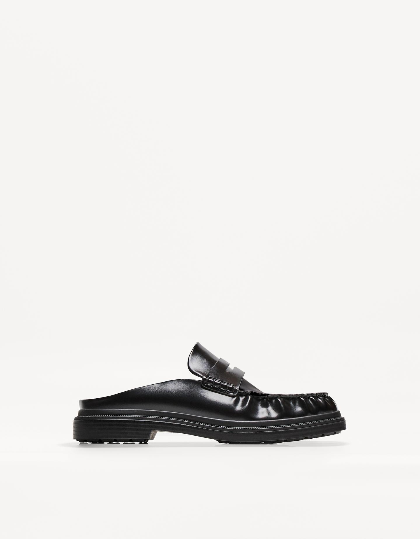 Bershka Mocassino Sabot Uomo 46 Nero