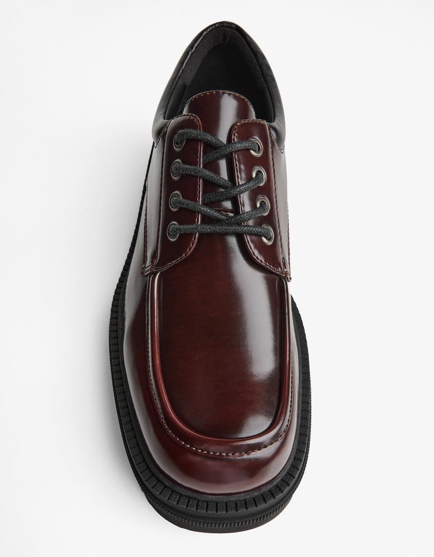 Chaussures de ville à ganse-Grenat